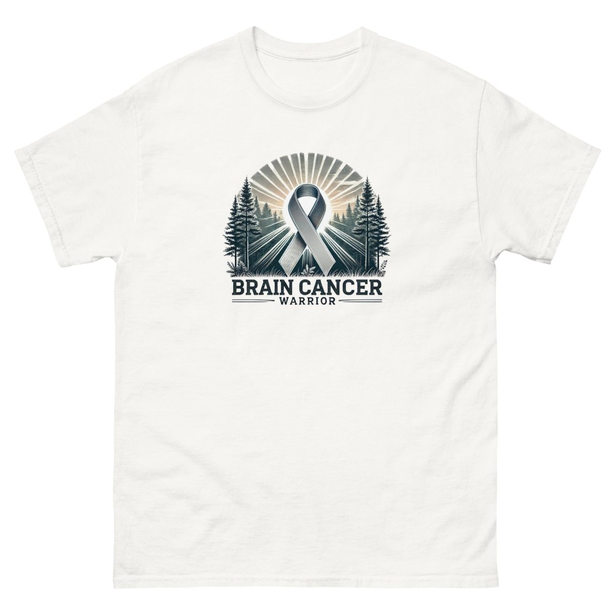 Brain Cancer Forest Tee - JohnVsGBMWhiteS