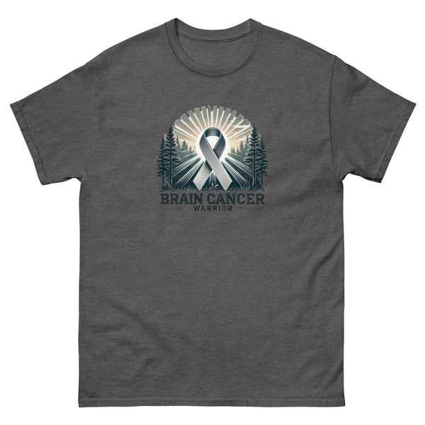 Brain Cancer Forest Tee - JohnVsGBMDark HeatherS