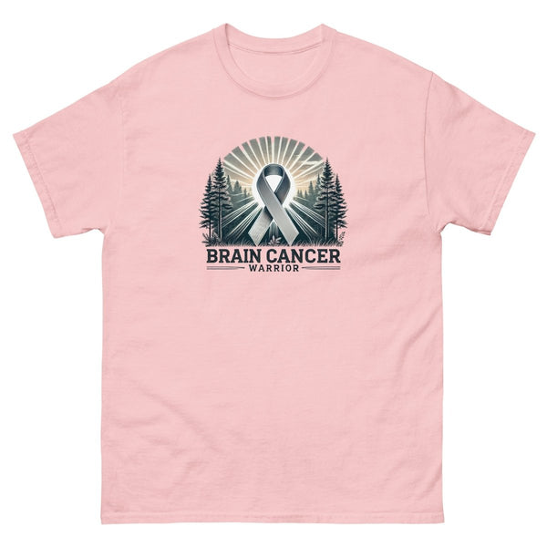 Brain Cancer Forest Tee - JohnVsGBMLight PinkS