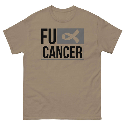 Brain Cancer FU Cancer Tee - JohnVsGBMBrown SavanaS