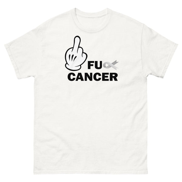 Brain Cancer FU Cancer Tee - JohnVsGBMWhiteS