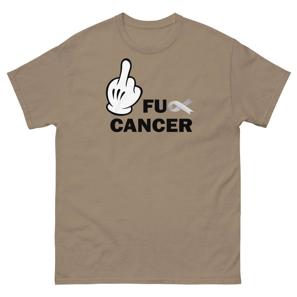 Brain Cancer FU Cancer Tee - JohnVsGBMBrown SavanaS