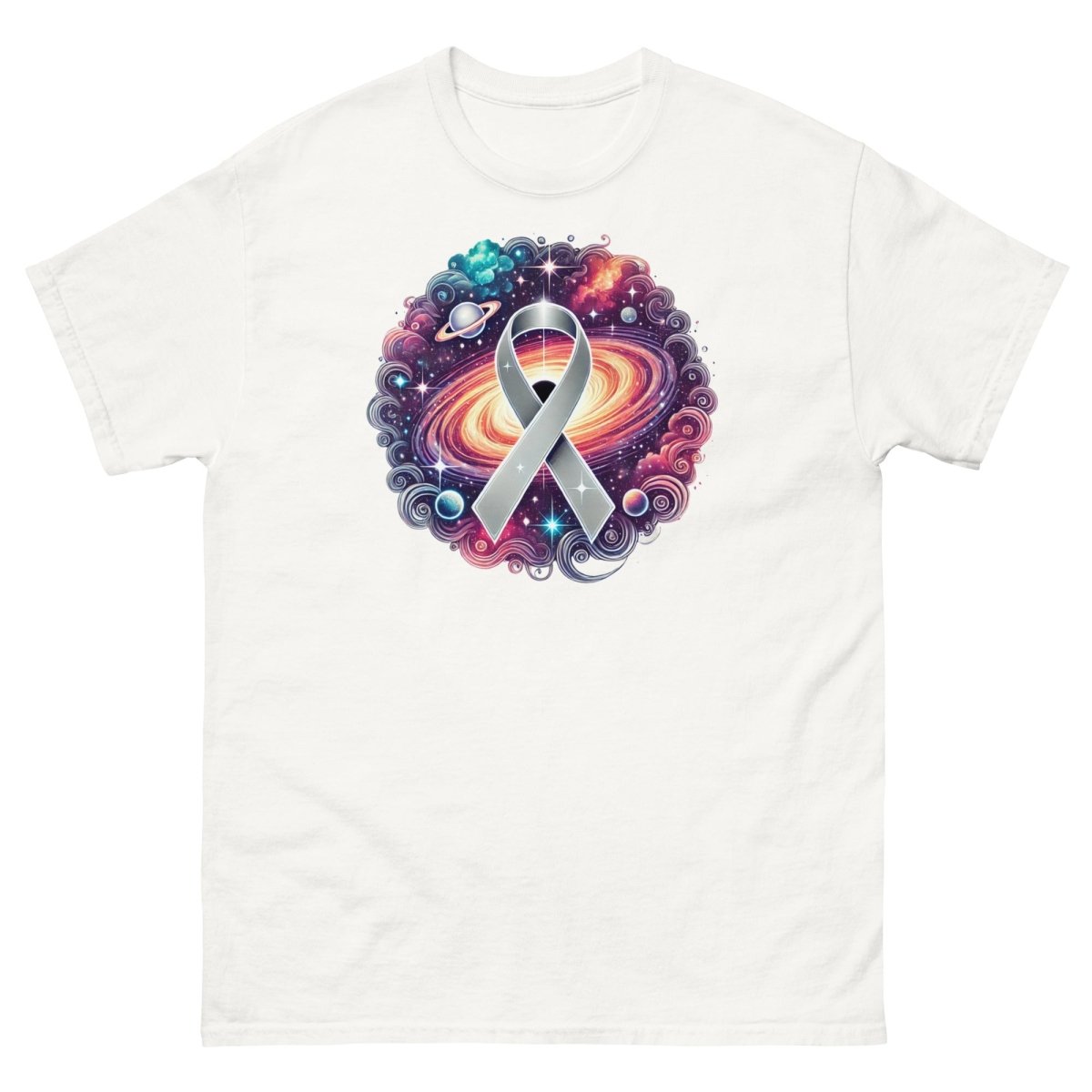 Brain Cancer Galaxy Tee - JohnVsGBMWhiteS