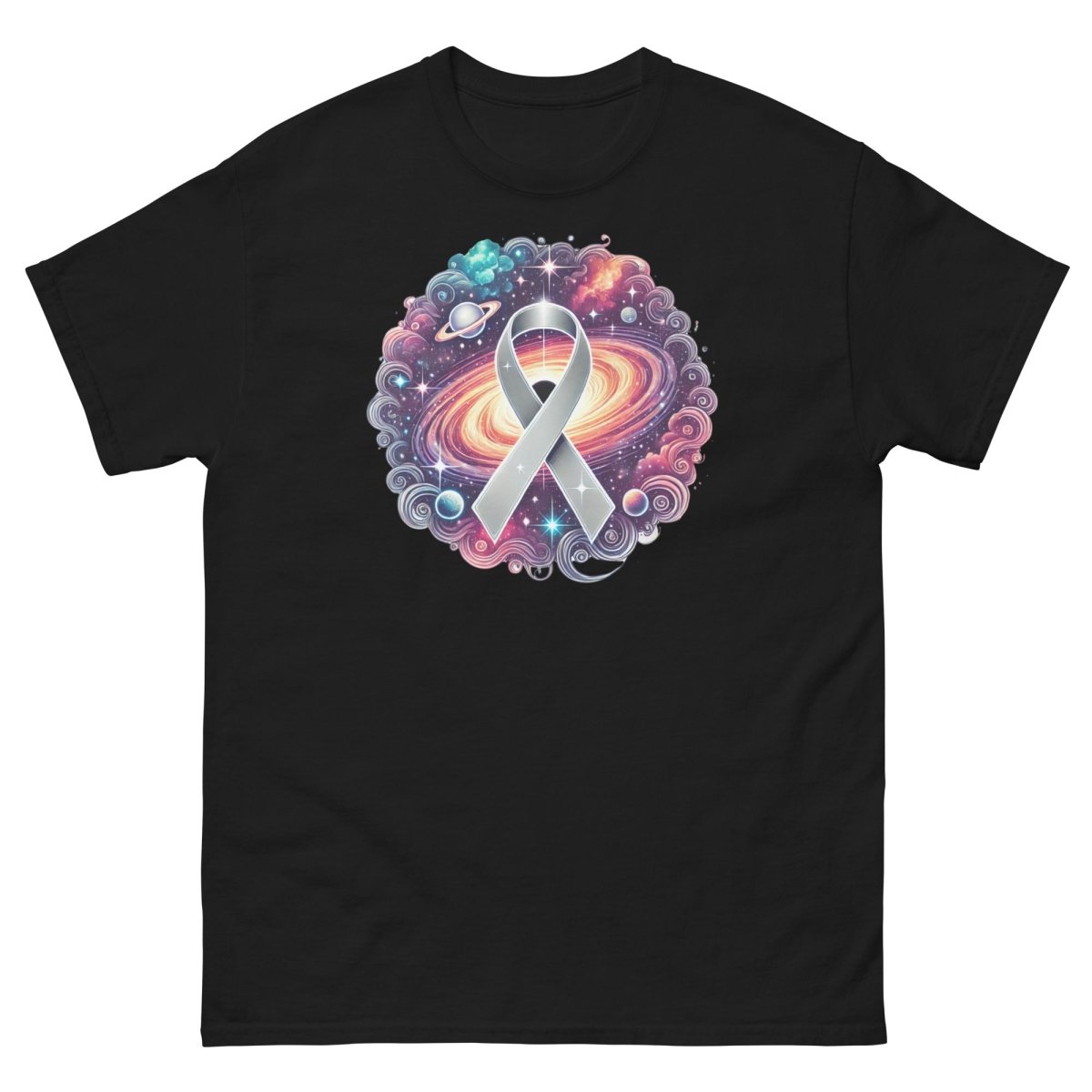 Brain Cancer Galaxy Tee - JohnVsGBMBlackS