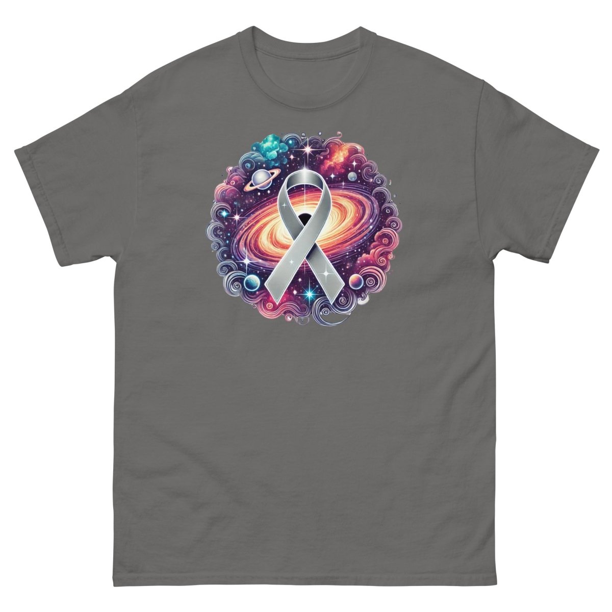 Brain Cancer Galaxy Tee - JohnVsGBMCharcoalS