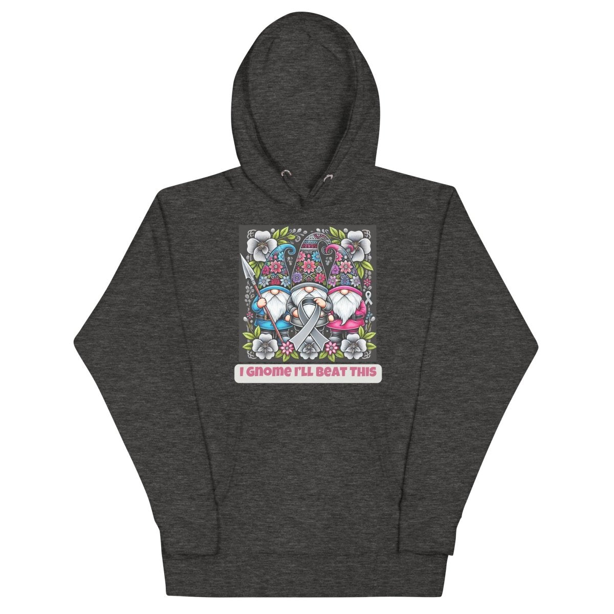 Brain Cancer Gnome Beat This Hoodie - JohnVsGBMCharcoal HeatherS