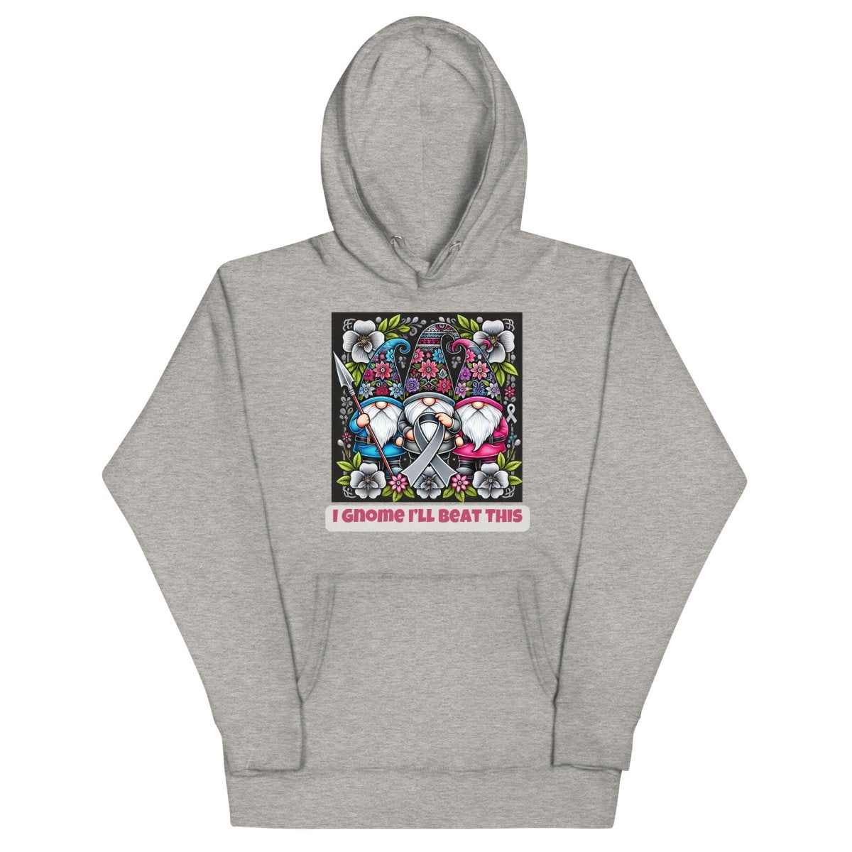 Brain Cancer Gnome Beat This Hoodie - JohnVsGBMCarbon GreyS