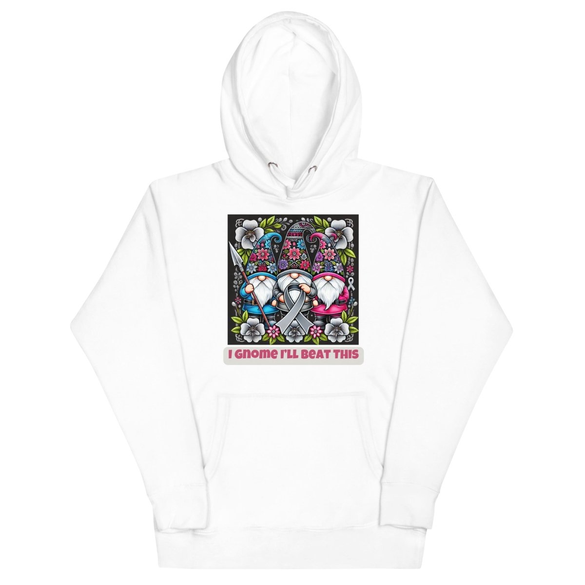 Brain Cancer Gnome Beat This Hoodie - JohnVsGBMWhiteS