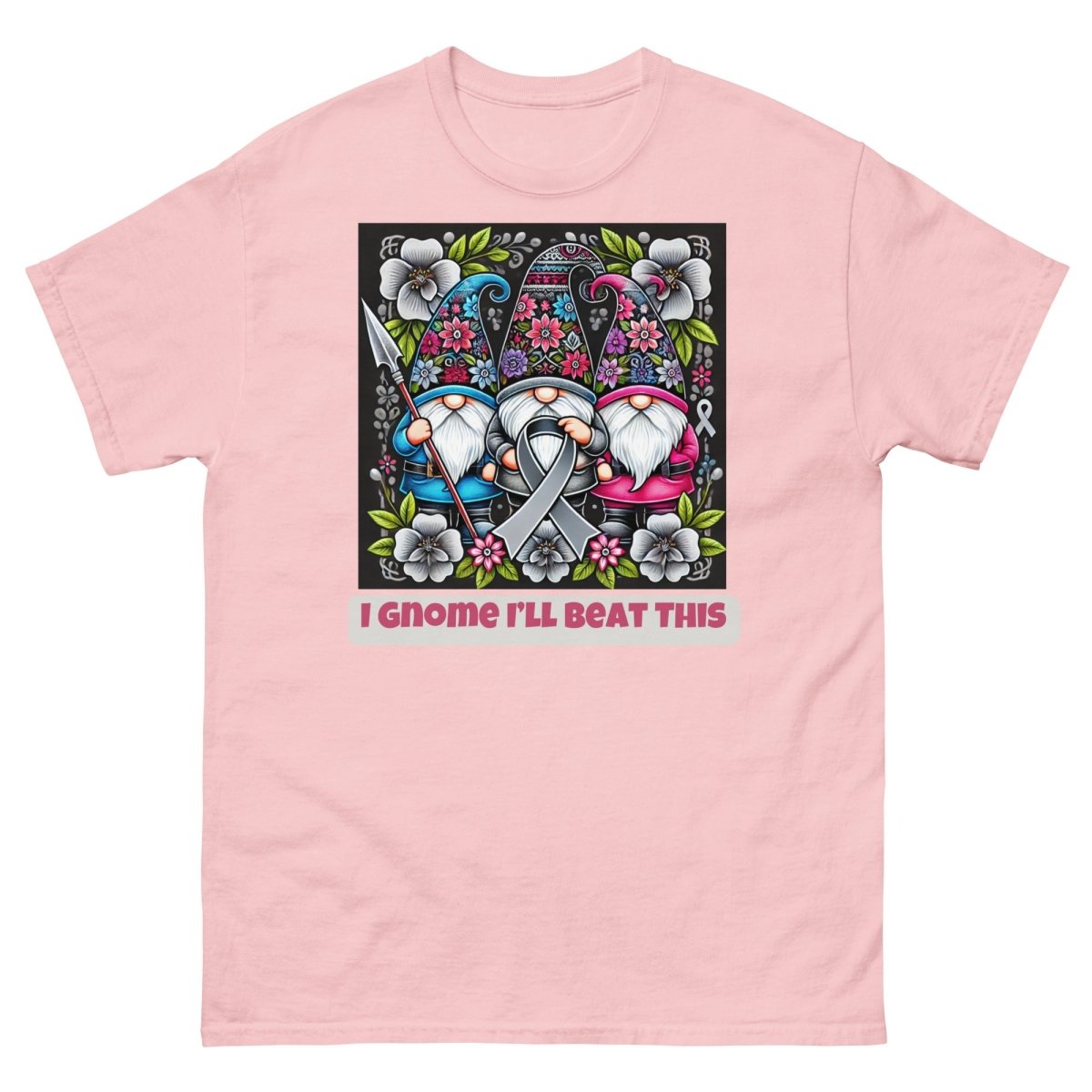 Brain Cancer Gnome Beat This Tee - JohnVsGBMLight PinkS