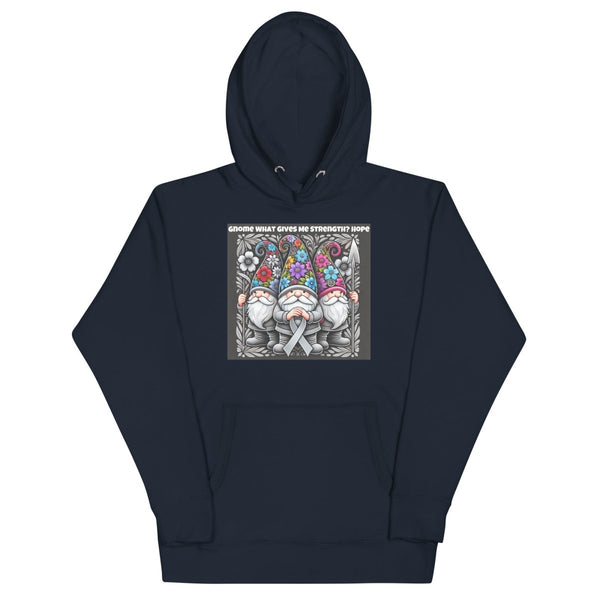 Brain Cancer Gnome Hope Hoodie - JohnVsGBMNavy BlazerS