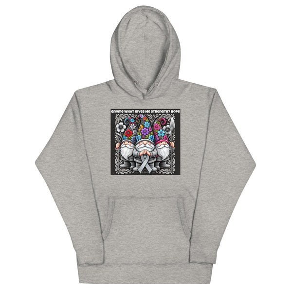 Brain Cancer Gnome Hope Hoodie - JohnVsGBMCarbon GreyS