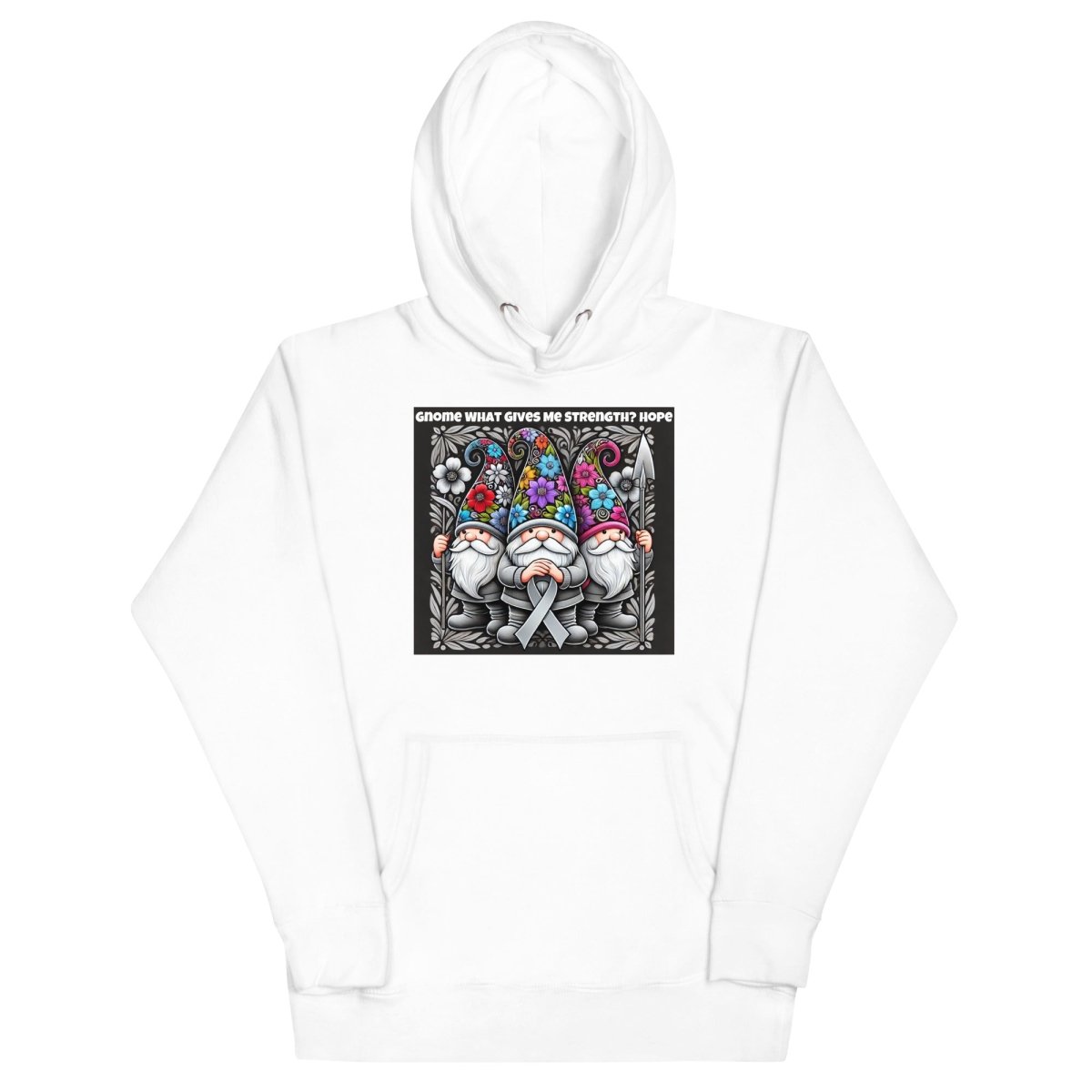 Brain Cancer Gnome Hope Hoodie - JohnVsGBMWhiteS