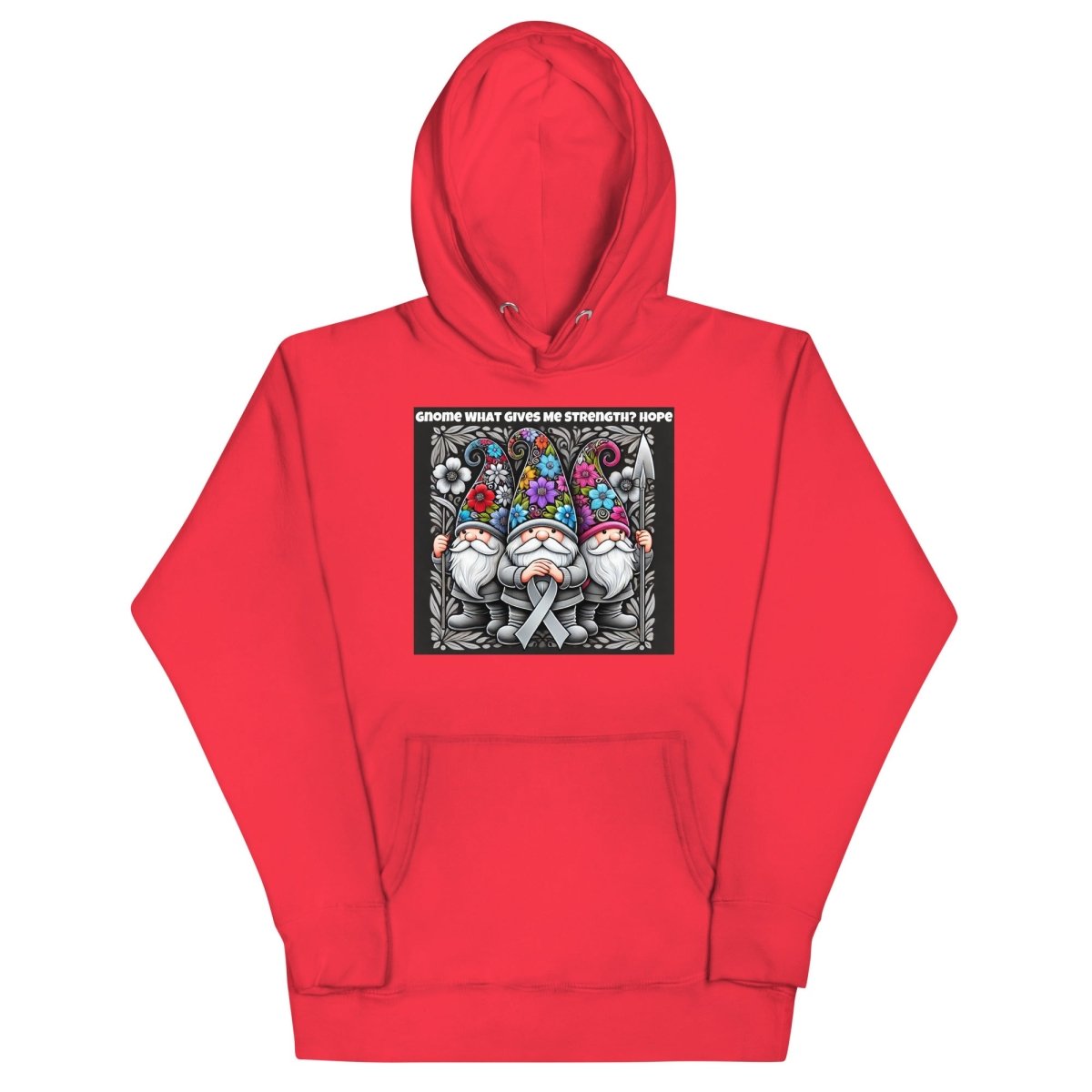 Brain Cancer Gnome Hope Hoodie - JohnVsGBMTeam RedS