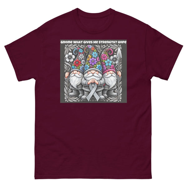 Brain Cancer Gnome Hope Tee - JohnVsGBMMaroonS