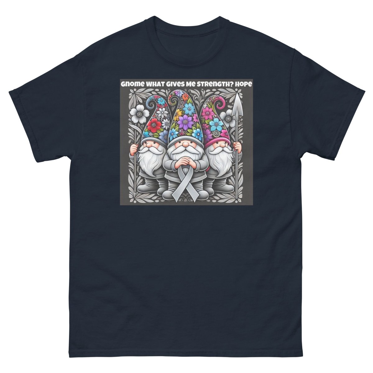 Brain Cancer Gnome Hope Tee - JohnVsGBMNavyS