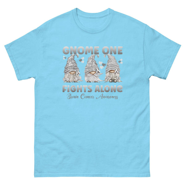 Brain Cancer Gnome One Fights Alone Tee - JohnVsGBMSkyS