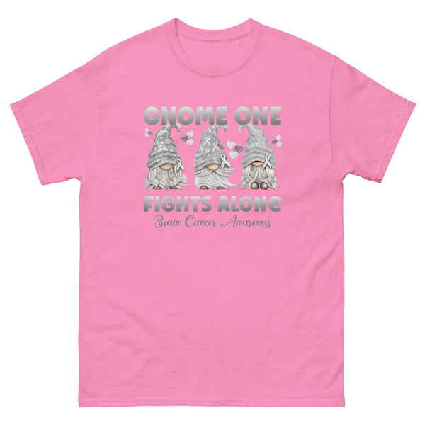 Brain Cancer Gnome One Fights Alone Tee - JohnVsGBMAzaleaS