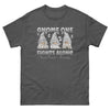 Brain Cancer Gnome One Fights Alone Tee - JohnVsGBMDark HeatherS