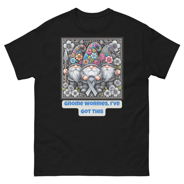 Brain Cancer Gnome Worries Tee - JohnVsGBMBlackS