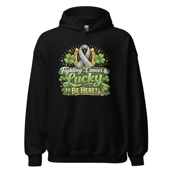 Brain Cancer Green/Grey Irish Hoodie - JohnVsGBMBlackS