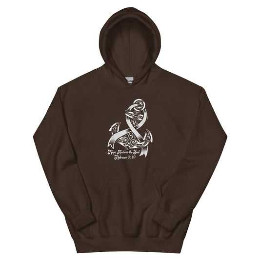 Brain Cancer Hebrews Hoodie - JohnVsGBMDark ChocolateS