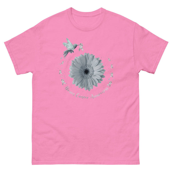 Brain Cancer Hummingbird with Grey Ribbon Tee - JohnVsGBMAzaleaS