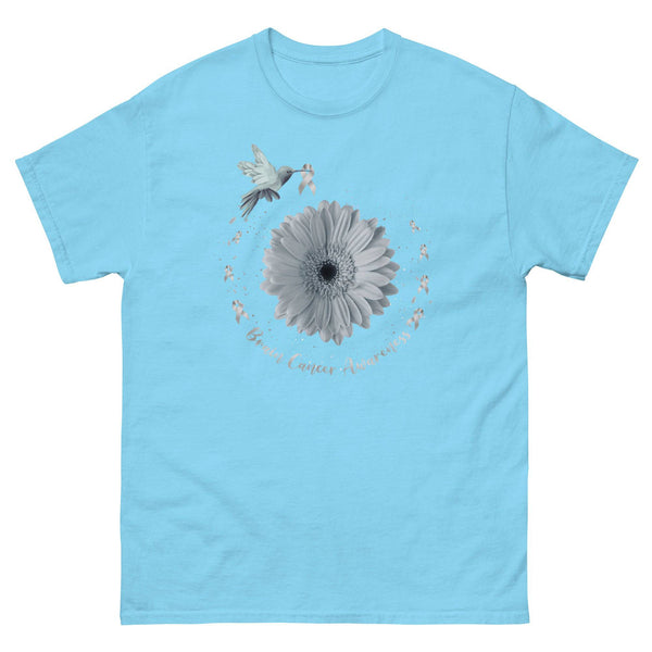 Brain Cancer Hummingbird with Grey Ribbon Tee - JohnVsGBMSkyS