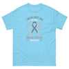 Brain Cancer I Wear Grey for My Mom Tee - JohnVsGBMSkyS