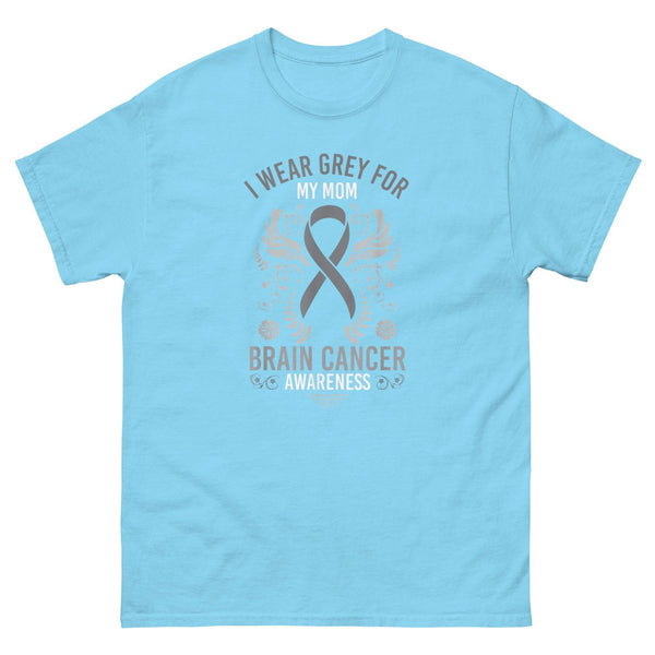 Brain Cancer I Wear Grey for My Mom Tee - JohnVsGBMSkyS