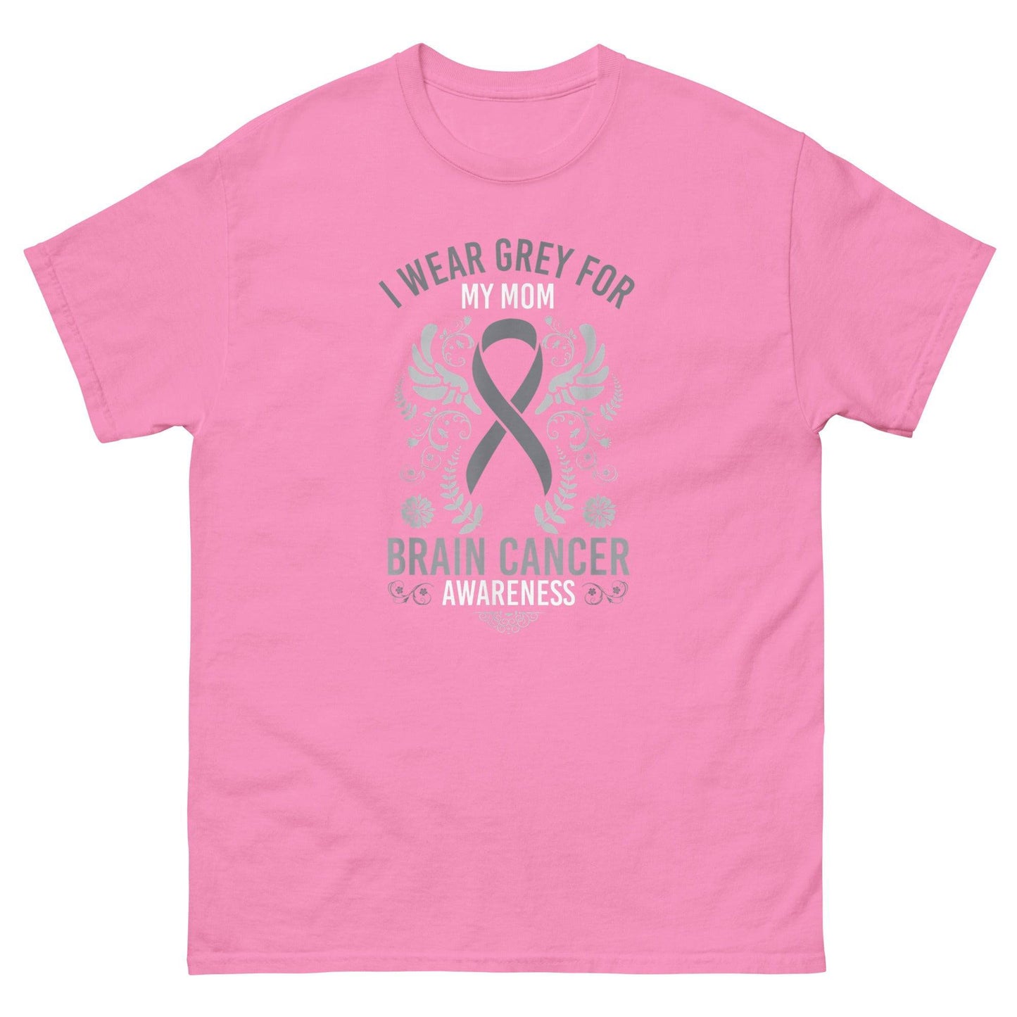 Brain Cancer I Wear Grey for My Mom Tee - JohnVsGBMAzaleaS