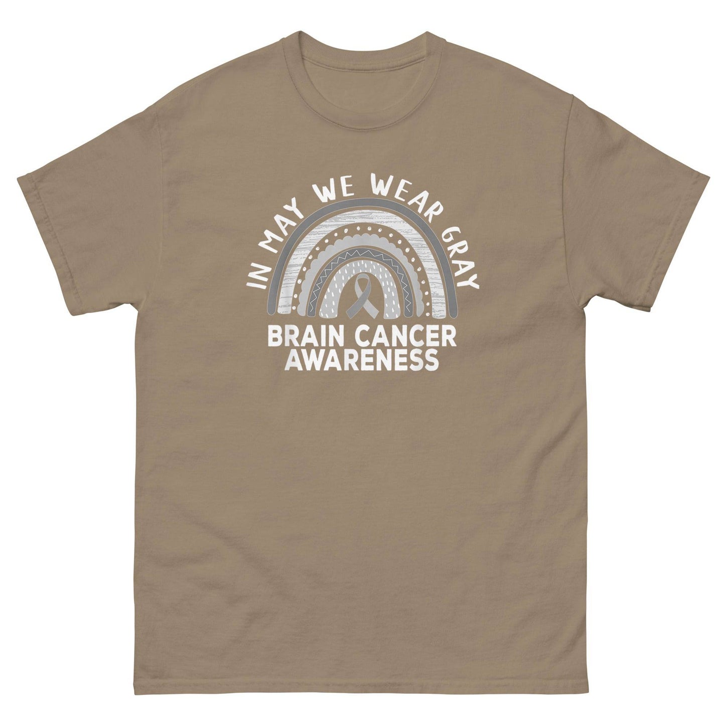 Brain Cancer In May We Wear Gray Tee - JohnVsGBMBrown SavanaS