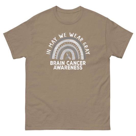 Brain Cancer In May We Wear Gray Tee - JohnVsGBMBrown SavanaS