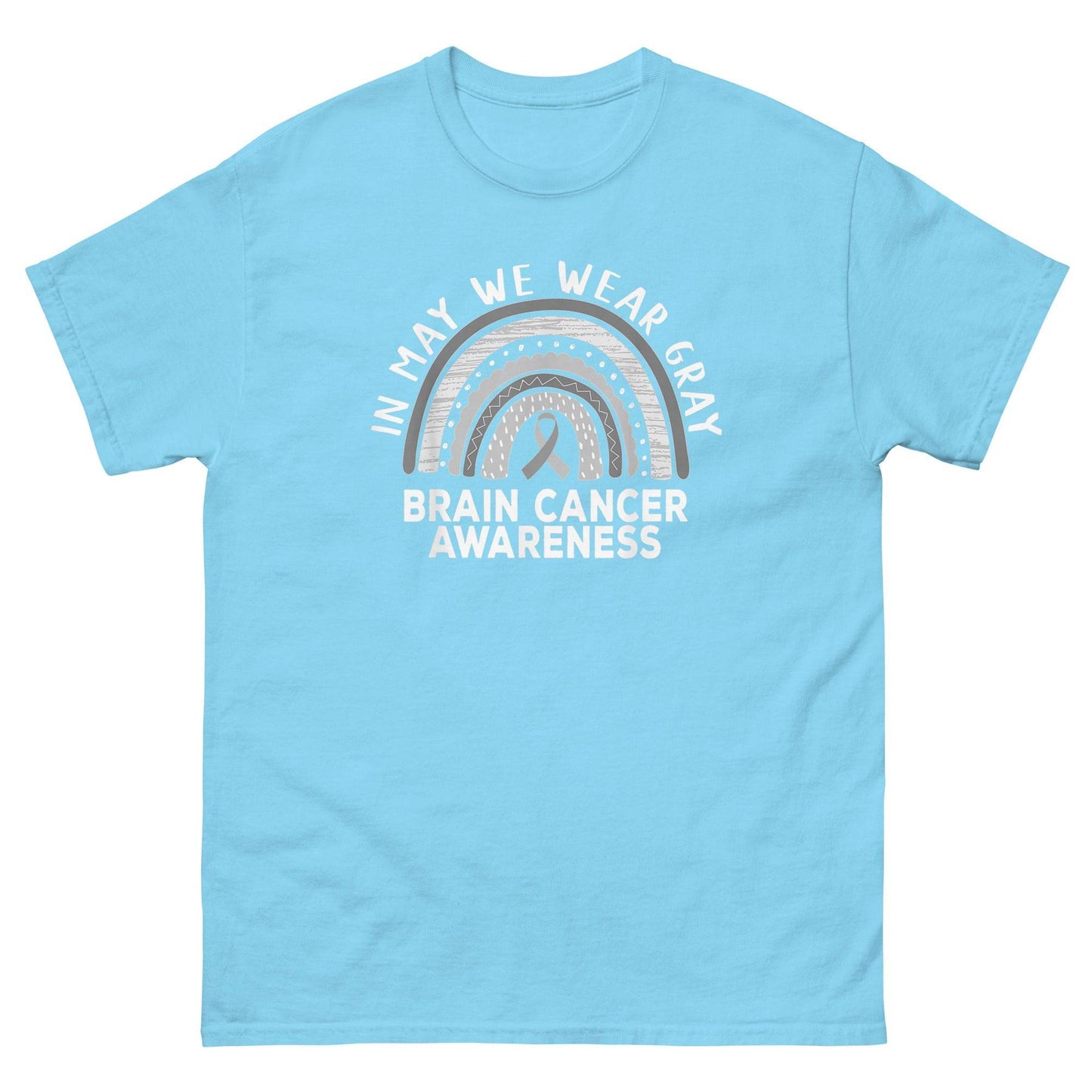 Brain Cancer In May We Wear Gray Tee - JohnVsGBMSkyS