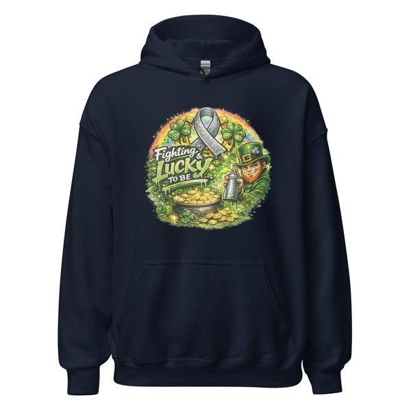 Brain Cancer Irish Hoodie - JohnVsGBMNavyS
