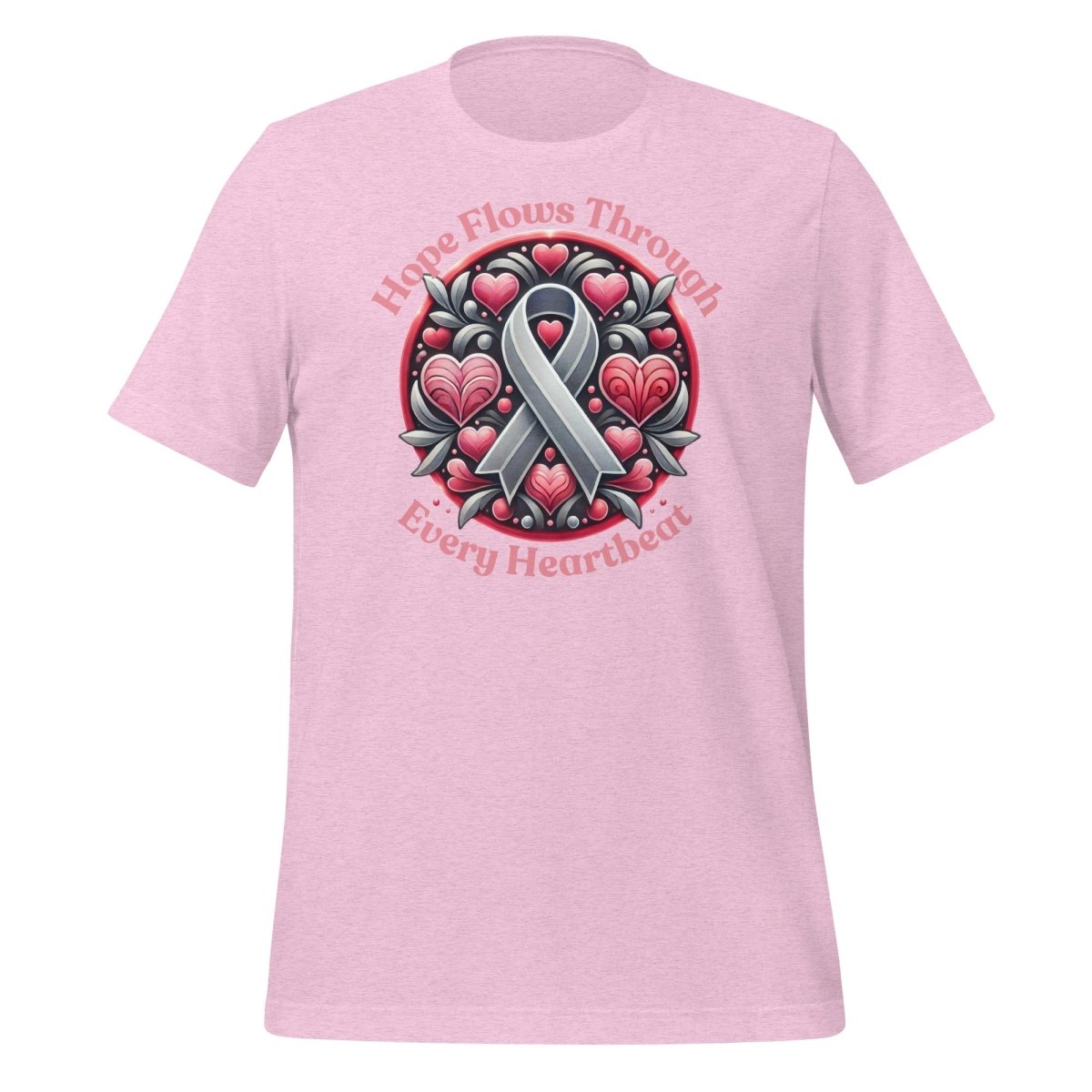 Brain Cancer Love Tee - JohnVsGBMHeather Prism LilacS