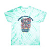 Brain Cancer Love Waves Tie - Dye Tee - JohnVsGBMMintS