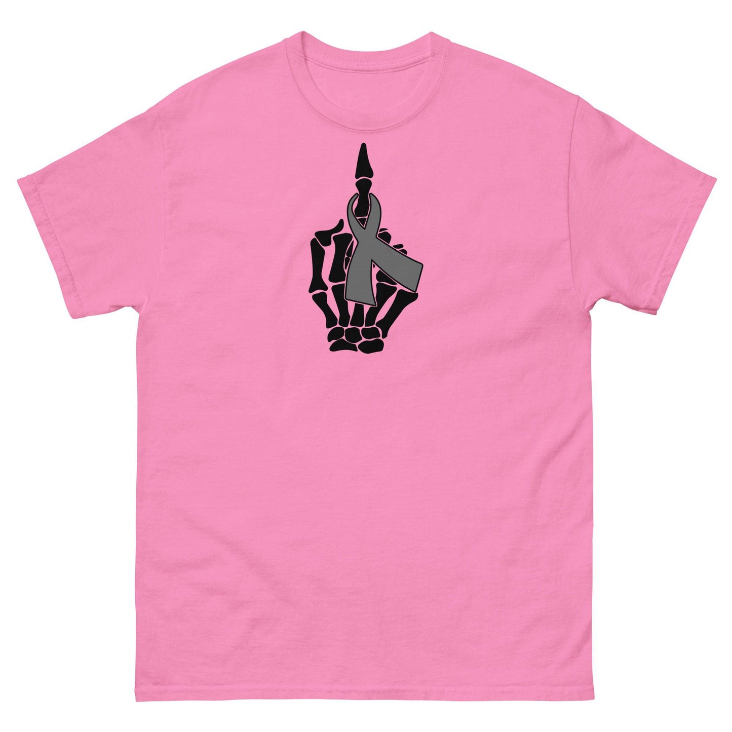 Brain Cancer Middle Finger Ribbon Tee - JohnVsGBMAzaleaS