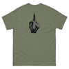 Brain Cancer Middle Finger Ribbon Tee - JohnVsGBMMilitary GreenS