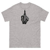 Brain Cancer Middle Finger Ribbon Tee - JohnVsGBMSport GreyS