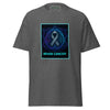 Brain Cancer Neon Brain Tee - JohnVsGBMDark HeatherS