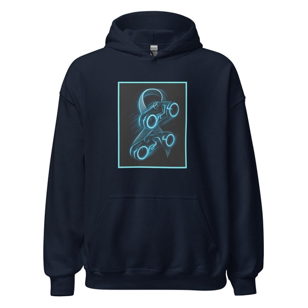 Brain Cancer Neon Double Hoodie - JohnVsGBMNavyS
