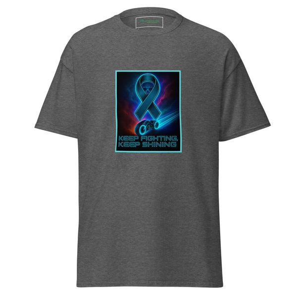 Brain Cancer Neon Fighting Tee - JohnVsGBMDark HeatherS