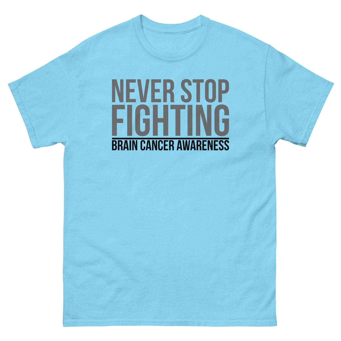 Brain Cancer Never Stop Fighting Tee - JohnVsGBMSkyS