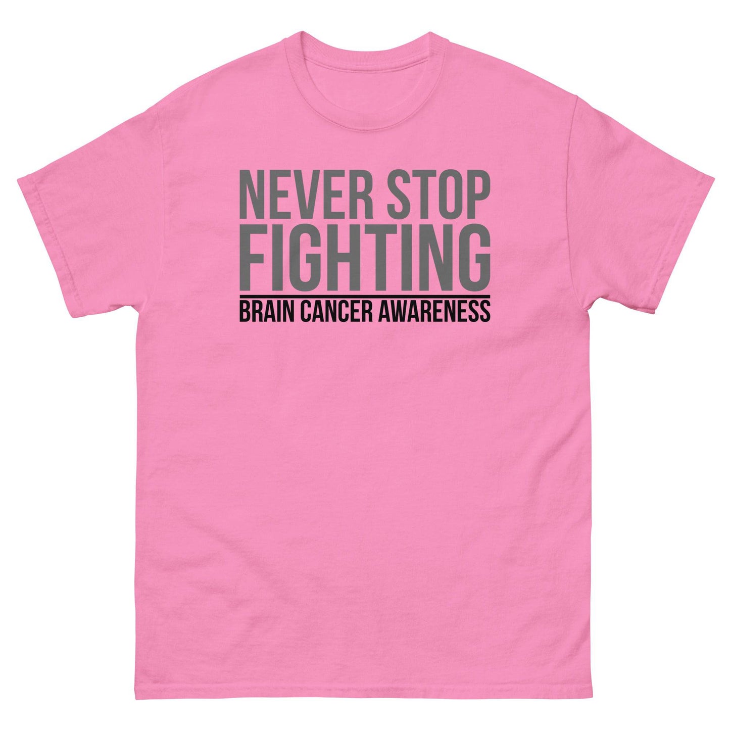 Brain Cancer Never Stop Fighting Tee - JohnVsGBMAzaleaS