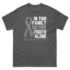 Brain Cancer No One Fights Alone in This Family Tee - JohnVsGBMDark HeatherS