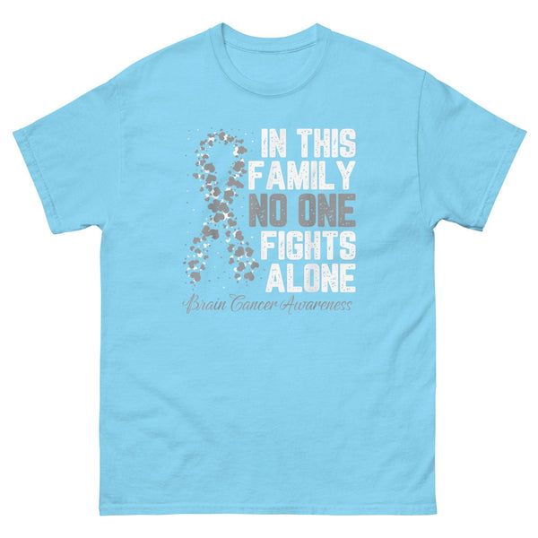 Brain Cancer No One Fights Alone in This Family Tee - JohnVsGBMSkyS