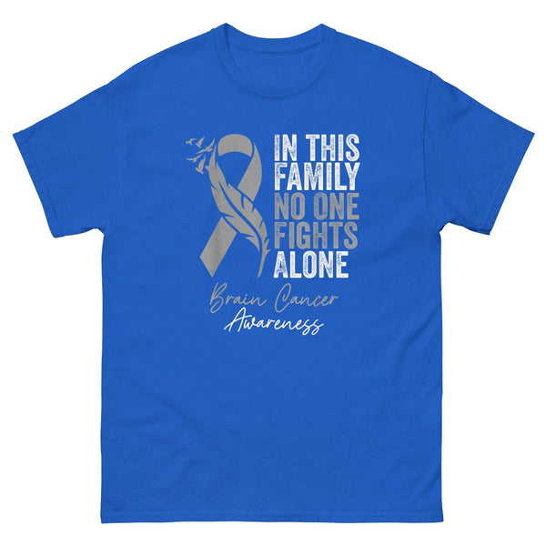 Brain Cancer No One Fights Alone Tee - JohnVsGBMRoyalS