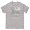 Brain Cancer No One Fights Alone Tee - JohnVsGBMSport GreyS