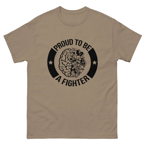 Brain Cancer Proud to Be a Fighter Tee - JohnVsGBMBrown SavanaS