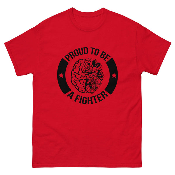 Brain Cancer Proud to Be a Fighter Tee - JohnVsGBMRedS